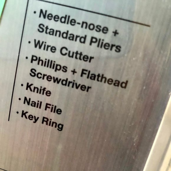 Sharper Image Key Ring Chain Multi Tool with Dual Pliers New Sealed - Picture 3 of 5